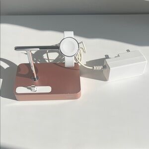 Belkin Charge Dock for Apple Watch + iPhone - Rose Gold
